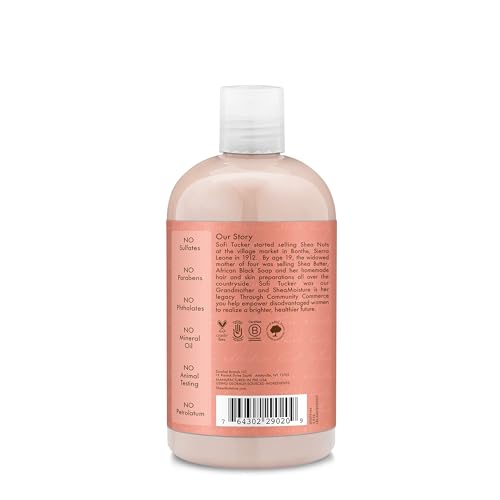 SheaMoisture Curl and Shine Coconut Shampoo Coconut and Hibiscus for Curly Hair Paraben Free Shampoo 13 oz