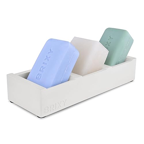 Shower Bundle | 1 Bar Shampoo, 1 Bar Conditioner, 1 Bar Body Wash, Modern Soap Tray