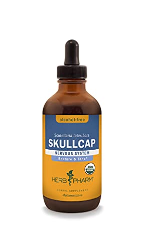 Herbal Extract | Certified Organic Skullcap, Alcohol-Free Glycerite - 4 oz.