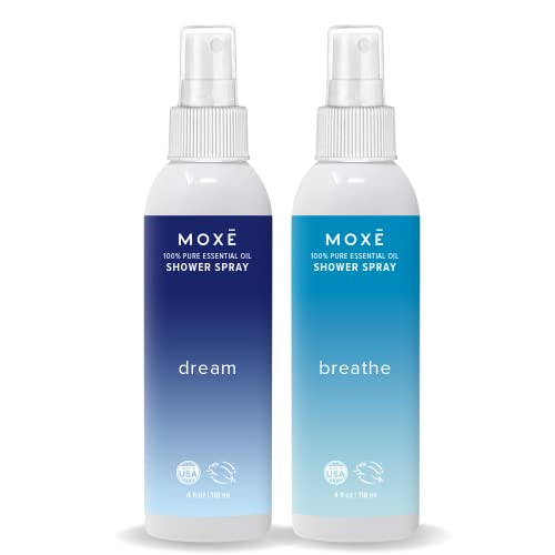 Shower Steamer Spray | 100% Essential Oils, Sinus & Tension Relief, 4 Ounces, 2 Pack