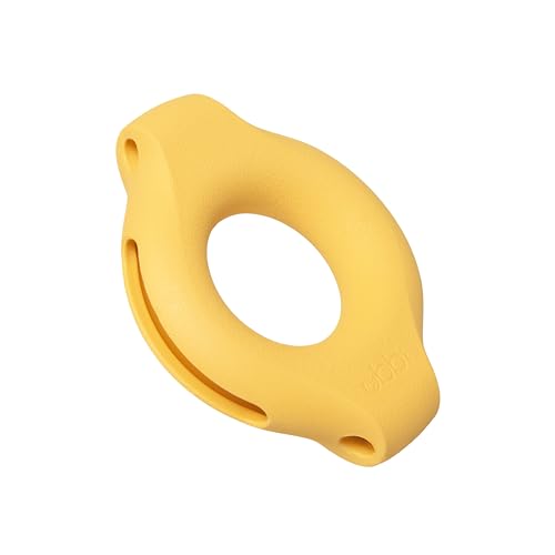 Dog Toy | Interactive Kibbler Dispenser, Durable Natural Rubber, Yellow