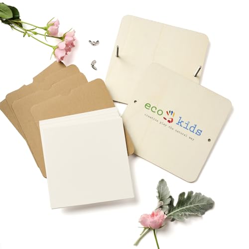 eco-kids Premium Wood Pressed Flower Art Kit – Flower, Leaf, & Plant Preservation – Complete DIY Floral Pressing Set for Crafts, Keepsakes, Decorations, Cards, Bookmarks, & Gifts - for Kids & Adults