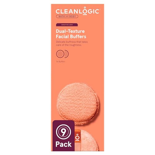 Facial Cleansing Sponges | Exfoliating Dual-Texture, Assorted Colors, 9 Count