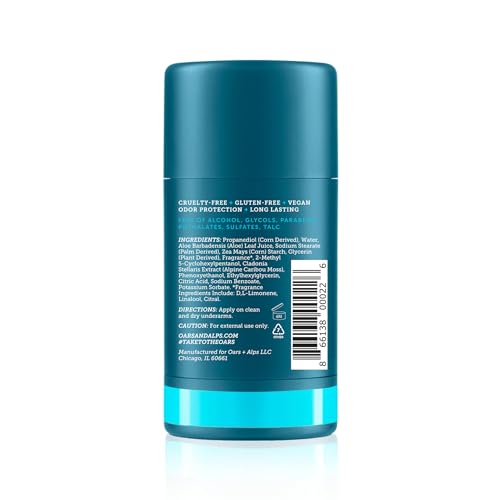 Deodorant | Aluminum Free, Travel Size, 2.6 Oz