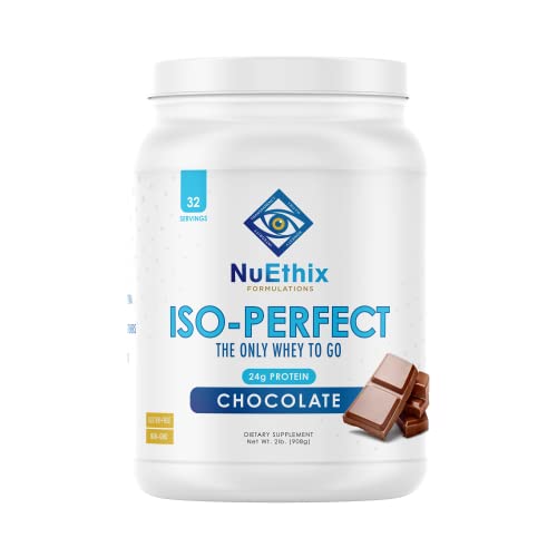 Whey Protein Isolate Powder | 24g Protein, Naturally Sweetened with Stevia, 32 Servings