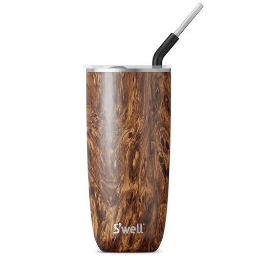 Stainless Steel Tumbler | 24 oz, Teakwood, Triple Layered Vacuum Insulated