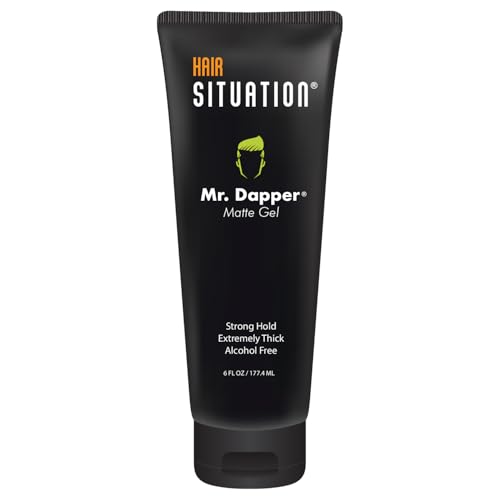 Hair Gel | Strong Hold, 6 oz, Anti-Humidity, Alcohol-Free