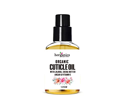 Cuticle Oil | Organic Formula, Enriched with Vitamin E, Jojoba Oil, Argan Oil