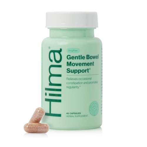 Bowel Movement Supplements | Natural Laxatives, 46 Vegan Capsules