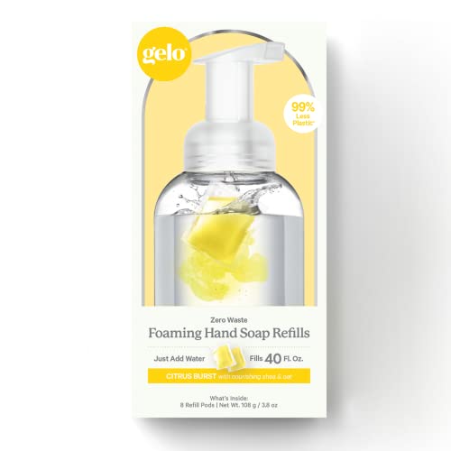 Hand Soap Refill Pods | Eco-Friendly, 40oz, Lemon, Basil & Geranium