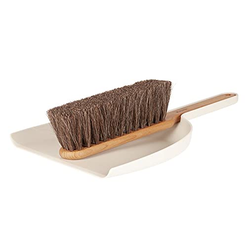 Dustpan & Brush Set | Handmade, White