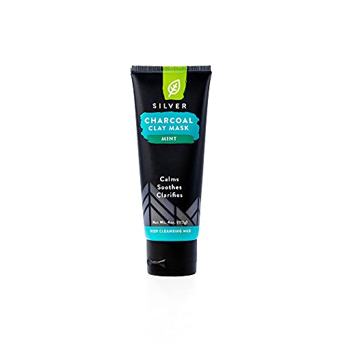 Charcoal Clay Mask | Deep Cleansing, Mint, 4 oz Tube