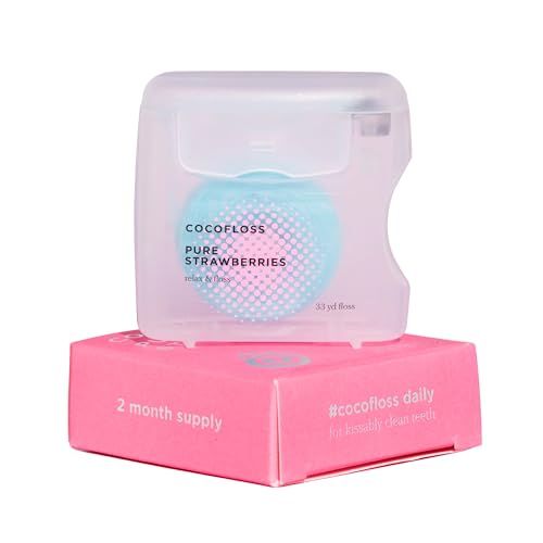 Dental Floss | Dentist-Designed, Strawberry Scent, 1 Spool (33 yd)