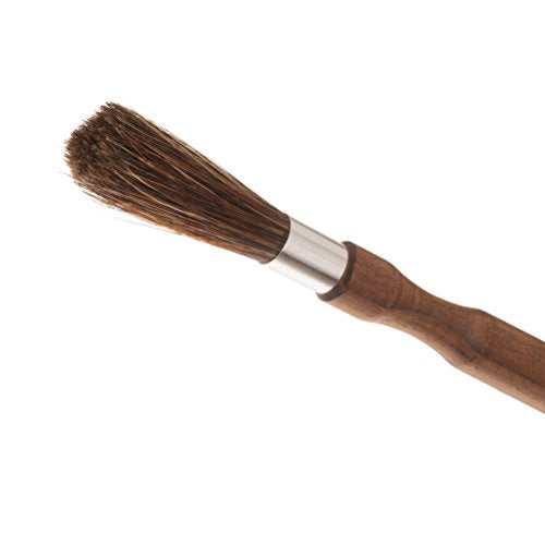 Cleaning Brush | Natural Pig Bristle, Oiled Thermowood Handle, 8-1/8 Inches