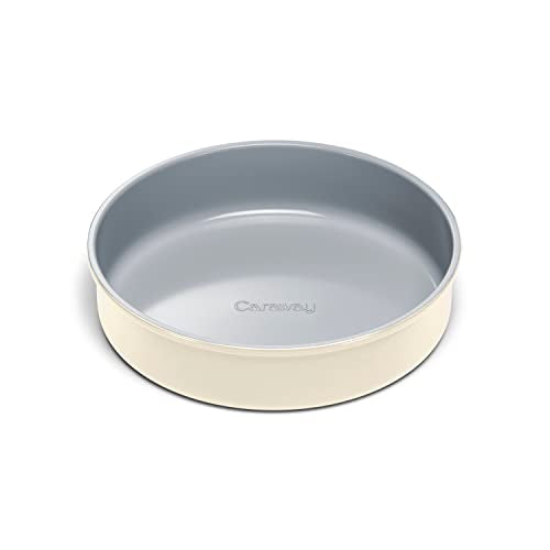 Bakeware | 9” Circle Pan, Non-Stick Ceramic Coating, Cream Color