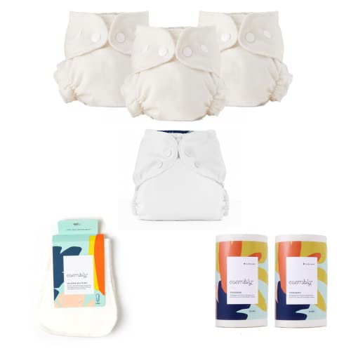 Cloth Diaper Bundle Set | Size 2, Includes Tossers (Pack of 2) & Overnighters (Pack of 4)