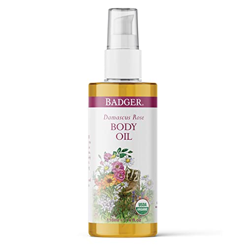 Body Oil | Damascus Rose, Certified Organic, 4 oz