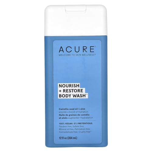 Acure Body Wash, Nourish + Restore, Camellia Seed Oil & Aloe, 12 fl oz (354 ml)