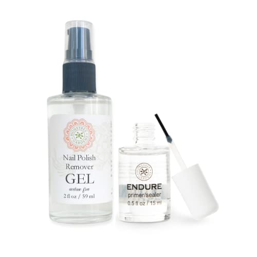 Nail Polish Remover Gel | Gentle Formula, 8 oz, Includes Endure Primer/Sealer