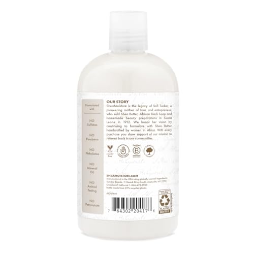 SheaMoisture Daily Hydration Shampoo 100% Virgin Coconut Oil for All Hair Types Sulfate-Free 13 oz