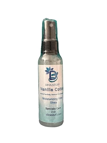 Hand Sanitizer Spray | Moisturizing Shea Oil, Vanilla Cotton Scent, 2 oz