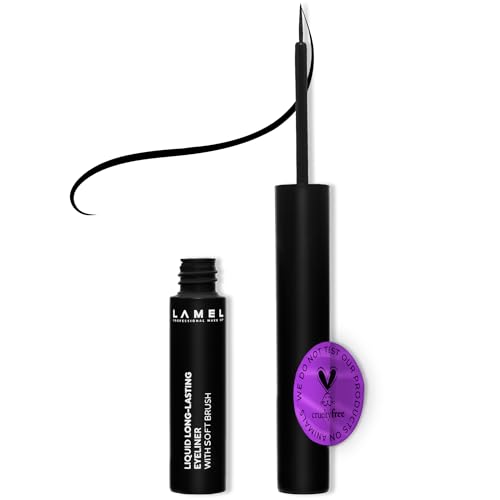 Eyeliner | Long-Lasting Formula, Soft Brush Applicator, 4ml