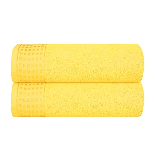 Bath Towels | 100% Cotton, 2 Pack, Oversized 28x55 Inches, Quick-Dry, Ultra Soft