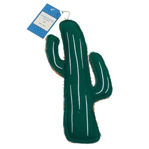 Dog Chew Toy | Cactus-Shaped, Made with Canvas & Jute, Suitable for All Dog Breeds