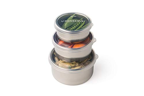 Food Storage Container Set | Stainless Steel, Leak Proof, 3 Sizes (5 oz, 9 oz, 16 oz)