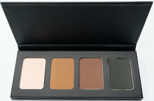 Eyeshadow Palette | Matte Off White, Light Brown, Medium Brown, Black, Vegan