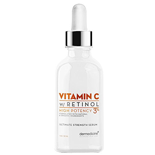 Face Serum | High Potency Vitamin C, 3% Retinol Blend, Anti-Aging