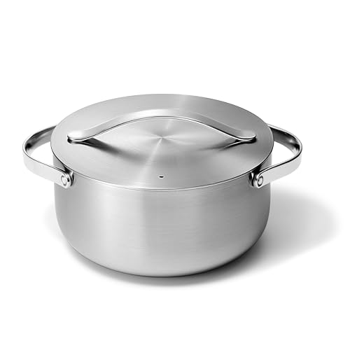 Dutch Oven | 4.5 Qt, 5-Ply Stainless Steel, Oven Safe, Non-Toxic