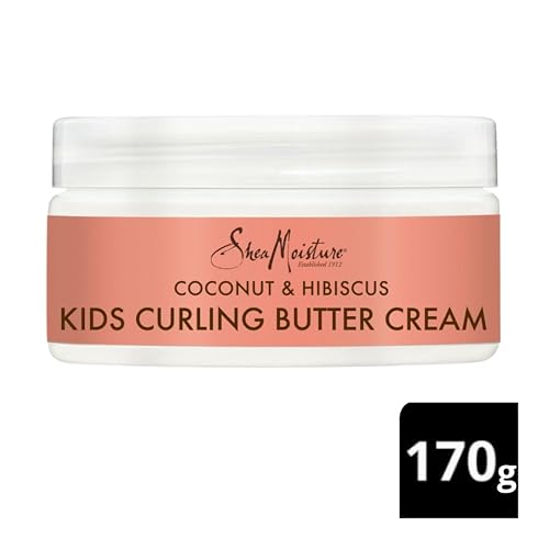 SheaMoisture Curling Styling Cream For Curl Definition Coconut & Hibiscus Curl and Detangle Kids Hair 6 oz