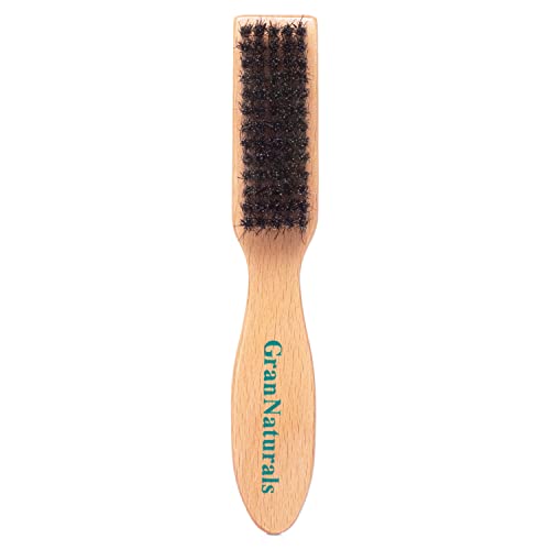 Boar Bristle Hair Brush | Scalp Massage, Reduces Frizz, Cleans Clipper Blades