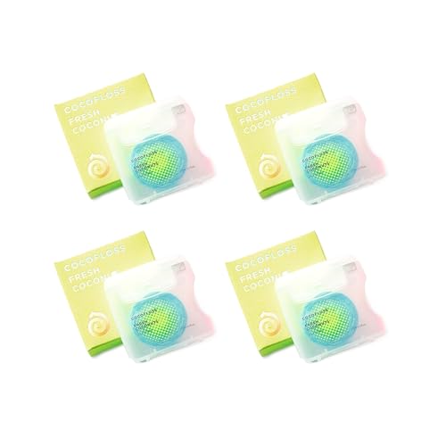 Dental Floss | Dentist-Designed, Coconut Scent, 4 Spools (33 yd each)