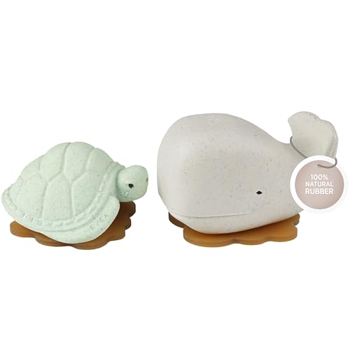 Bath Toy Set | 100% Natural Rubber, Plastic-Free, BPA-Free