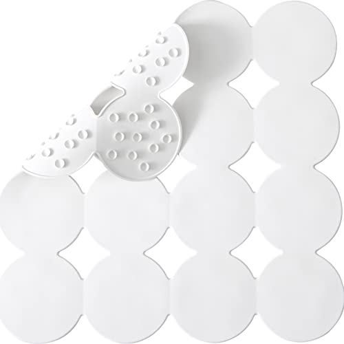 Bath Mat | Natural Rubber, Non-Slip, Strong Suction Cups, 21x21 Inches