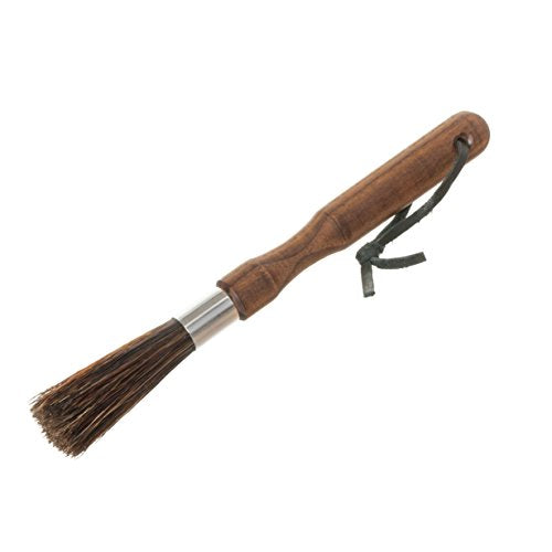 Cleaning Brush | Natural Pig Bristle, Oiled Thermowood Handle, 8-1/8 Inches