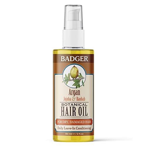 Hair Oil | Leave-In Conditioner, 2 fl oz, Organic Moisturizer for Dry, Damaged Hair