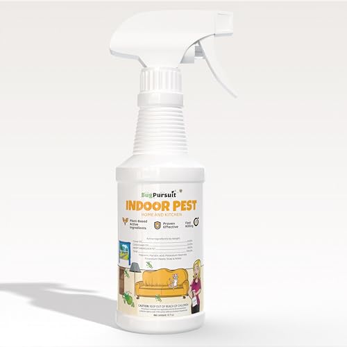 Indoor Pest Control Spray | Plant-Based, 16 oz, Safe for Pets & Family