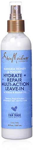 SheaMoisture Multi-Action Leave-In Conditioner for Damaged Hair Manuka Honey and Yogurt Sulfate Free Conditioner Spray 8 oz