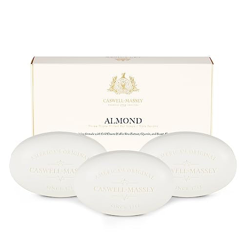 Bar Soap | Moisturizing Natural, Almond, 3 Bar Gift Set