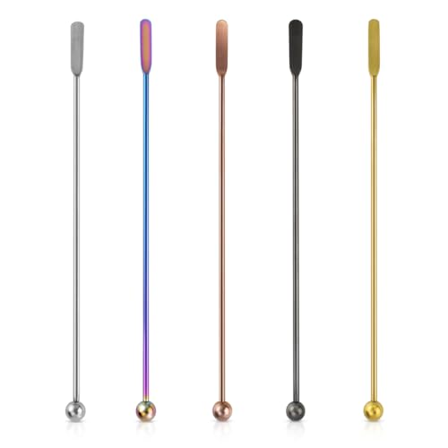 Cocktail Stirring Sticks | Stainless Steel, Reusable, 7.73 inches