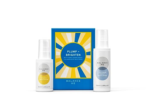 Skin Care Set | Vitamin C Serum, Collagen Boost, 2 Full Size Products