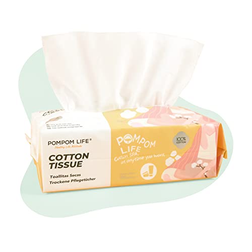 Disposable Face Towels | Ultra Soft, 100% Cotton, 100 Count