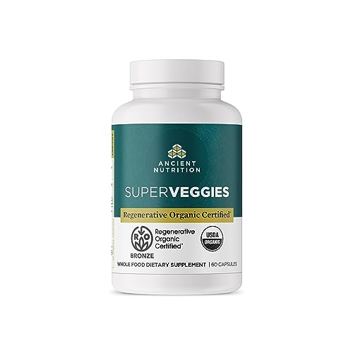 SuperVeggies Capsules | Supports Gut and Immune Health, Organic Ingredients, 60 Count