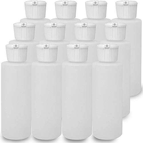 Plastic Squeeze Bottle | Refillable, Travel Size, 12 Pack, 2 Oz