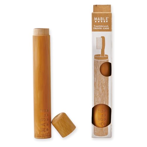 Toothbrush Holder | Bamboo Travel Case, Adult Size, Natural Product