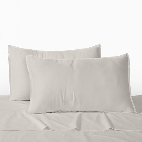 Pillow Shams | Standard Size, GOTS Certified, Set of 2, Marshmallow Color