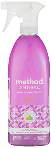 Antibacterial Cleaner Spray | Kills 99% of Household Germs, Wildflower Scent, 28 Fl Oz